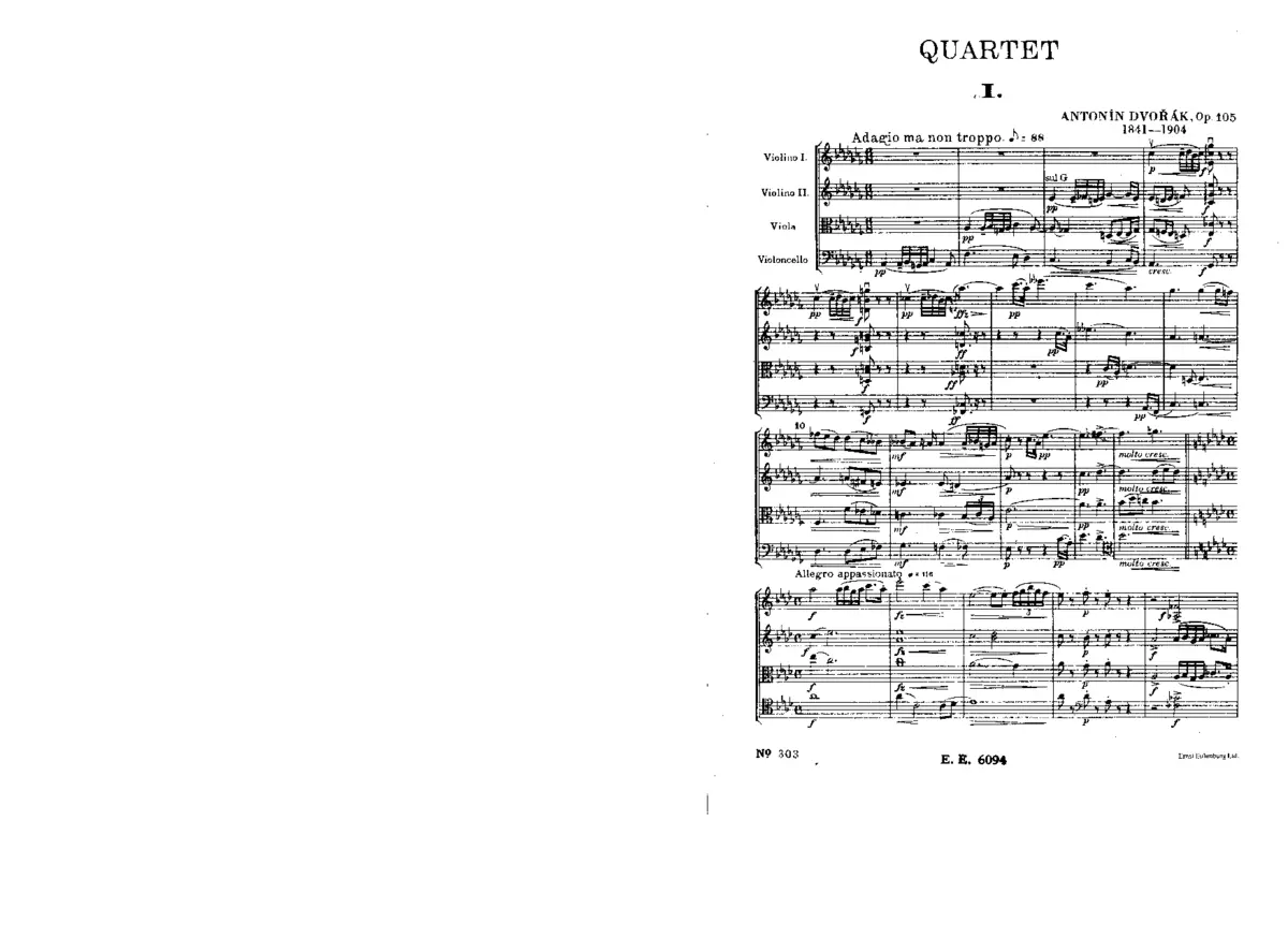 String Quartet No.14 - Page 1
