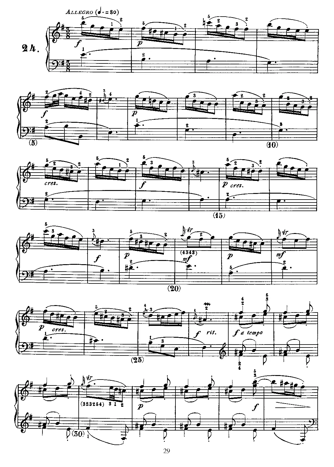 Keyboard Sonata in E minor - Page 1