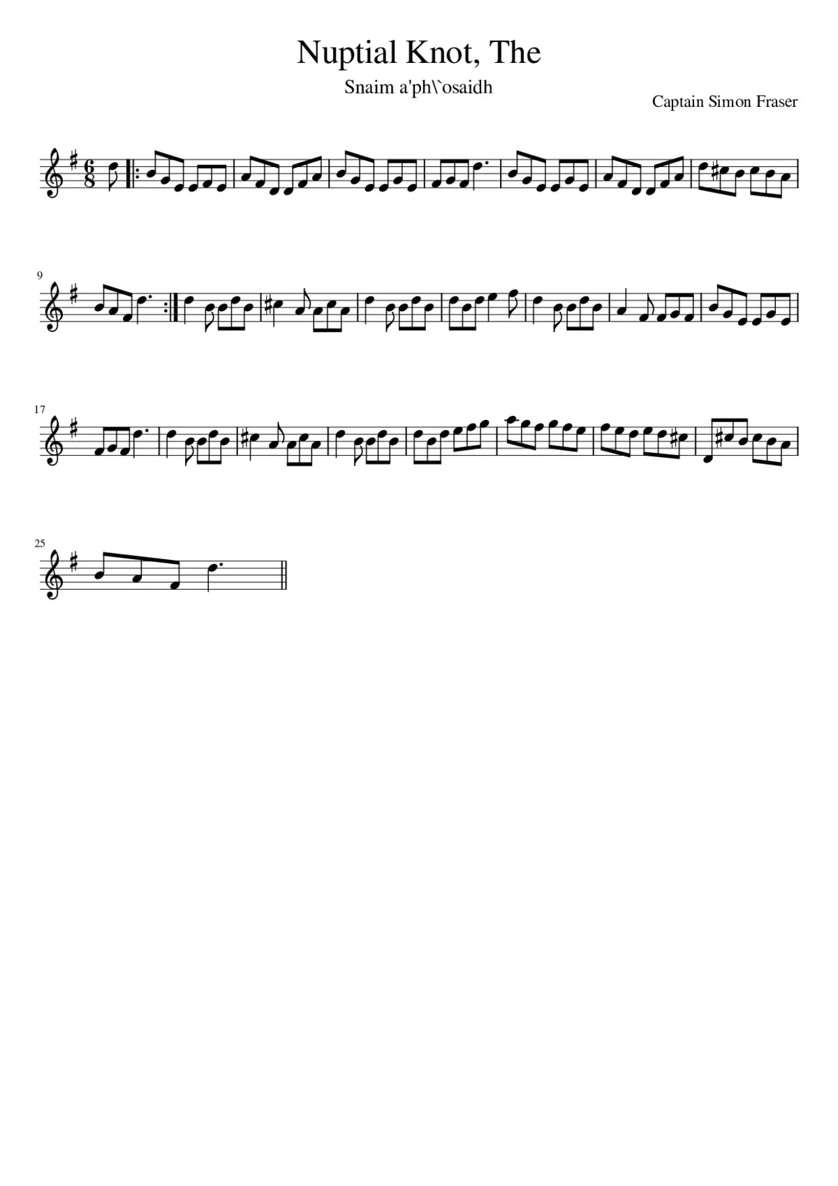 The Nuptial Knot - Page 1