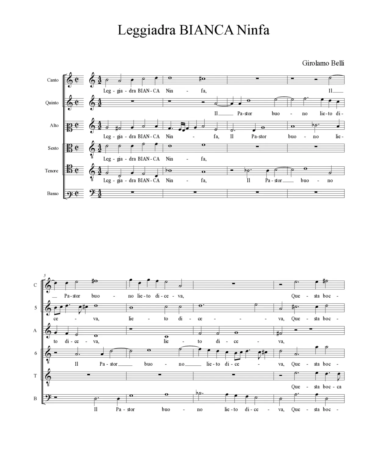 Leggiadra BIANCA Ninfa - Page 1