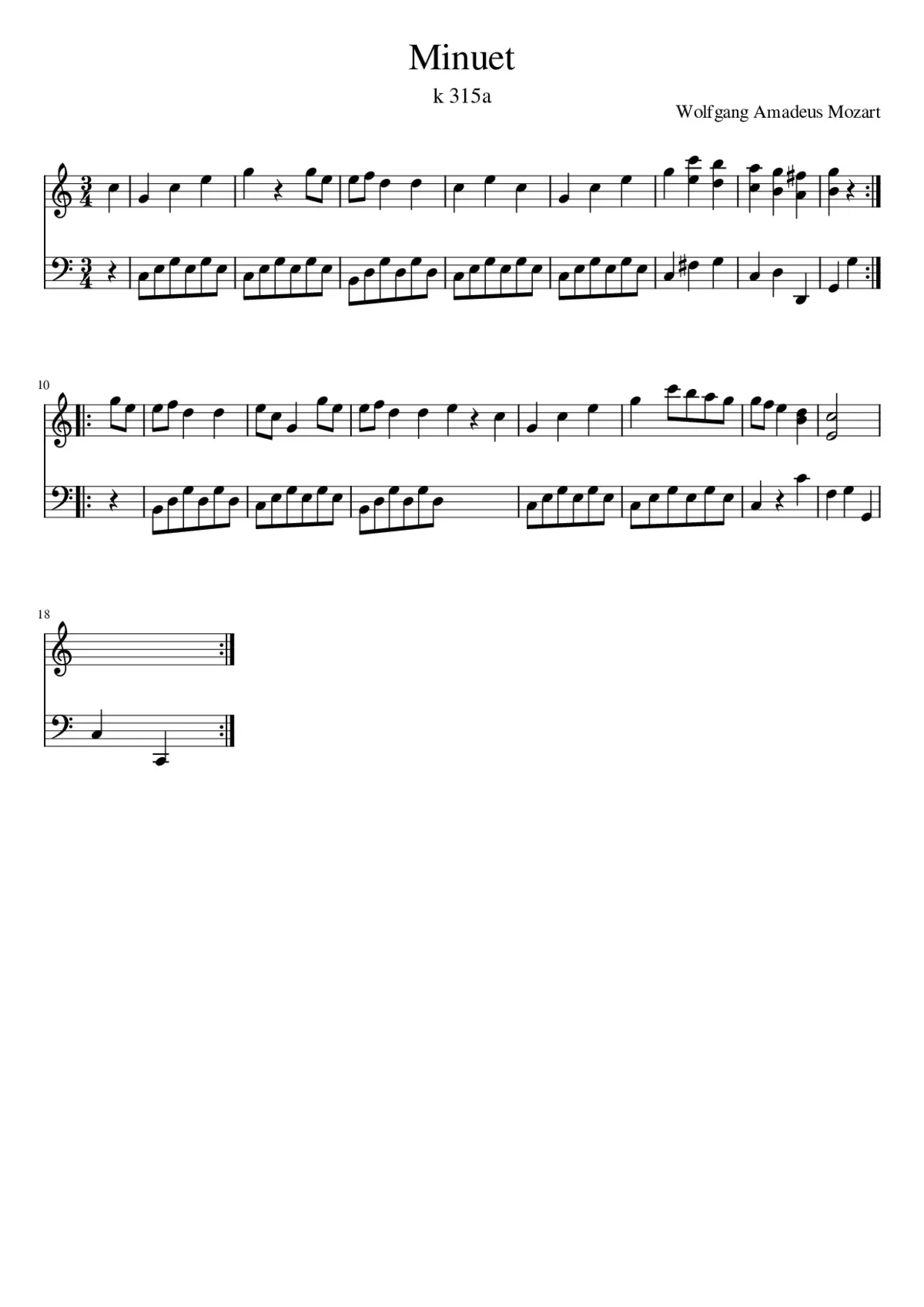 Minuet - Page 1