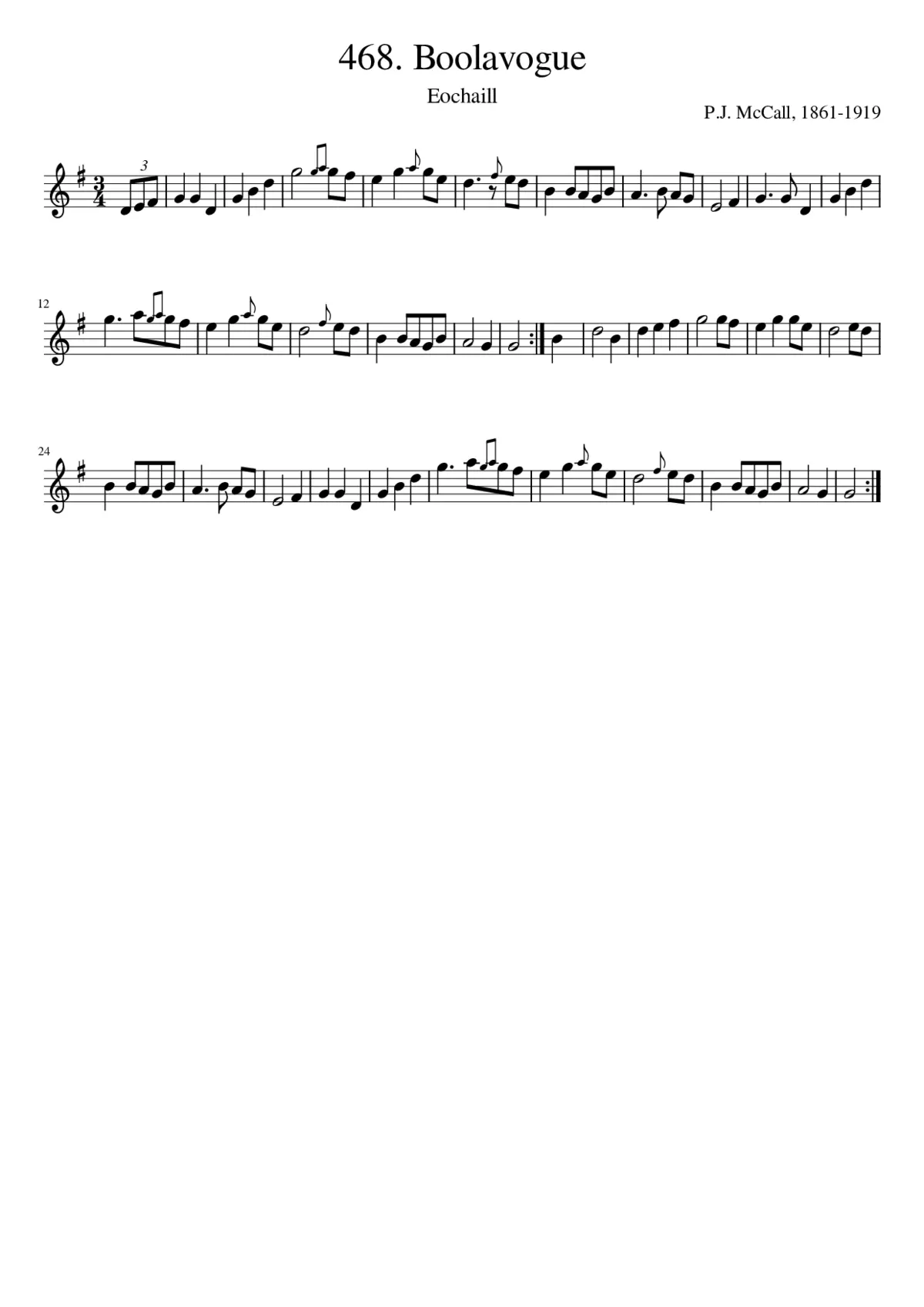 Boolavogue - Page 1