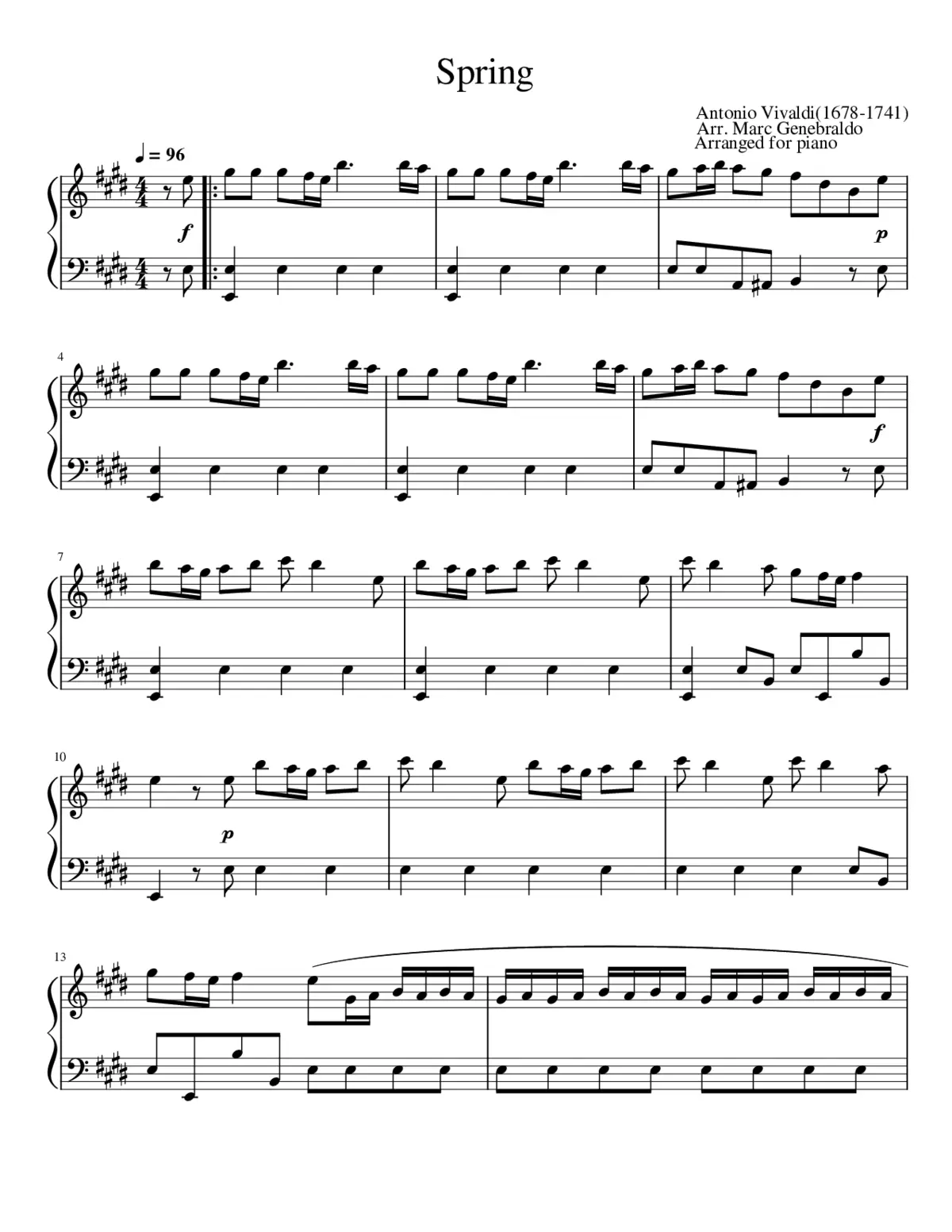 Le quattro stagioni - Page 1