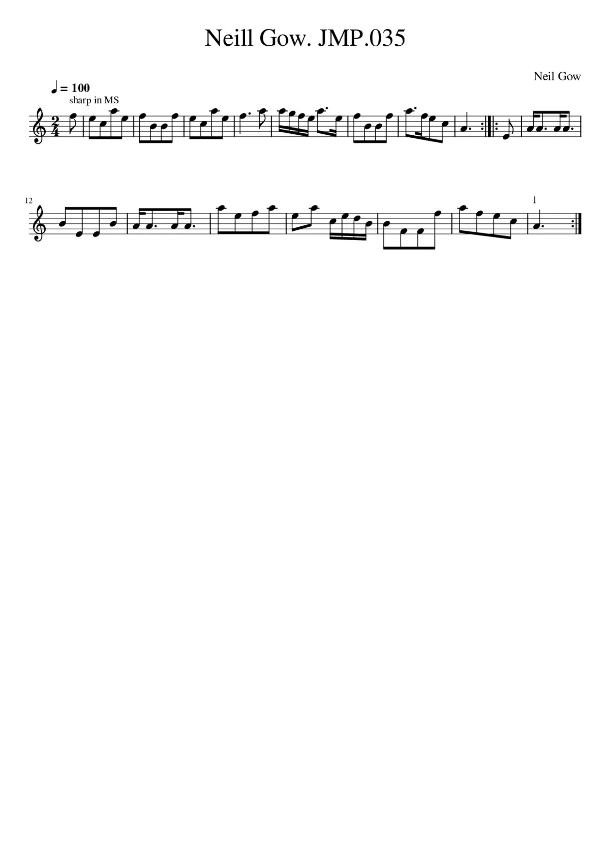 Neill Gow. JMP.035 - Page 1