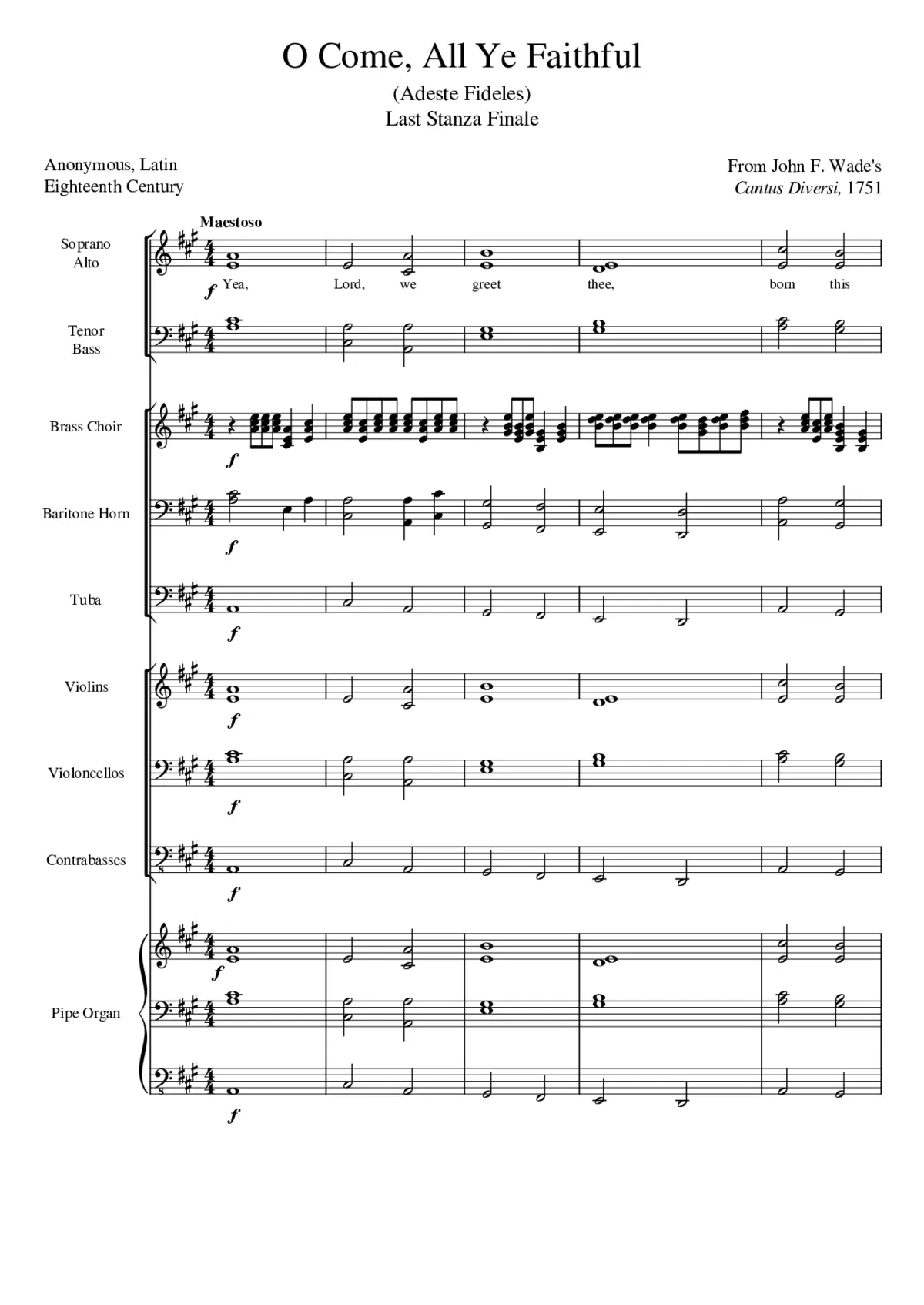 Adeste Fideles - Page 1