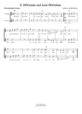 Hofmann und kein Hofmann WoO 180