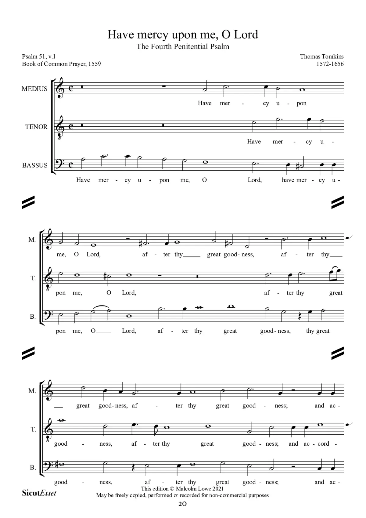 Have mercy upon me, O God a 3 - Page 1