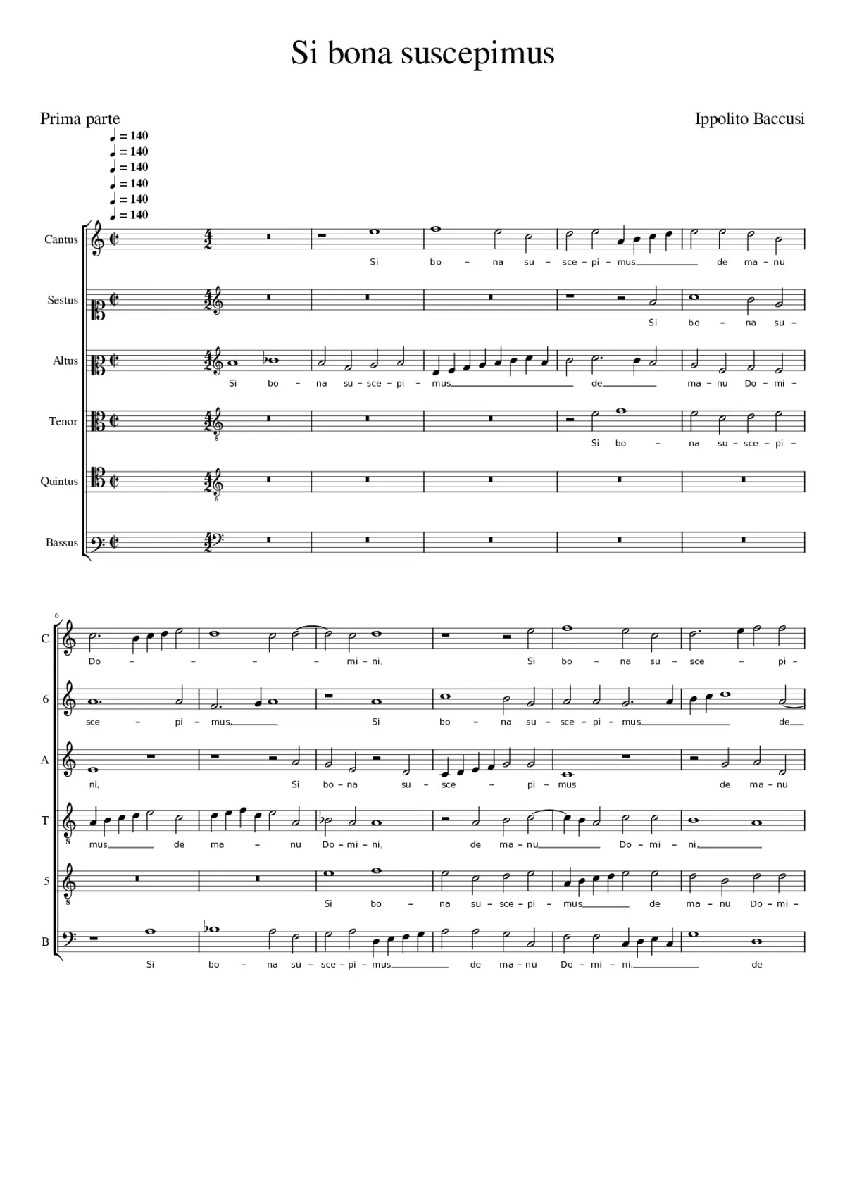 Si bona suscepimus - Page 1