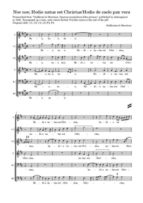 Noe noe - Hodie natus est Christus - Hodie de caelo pax vera