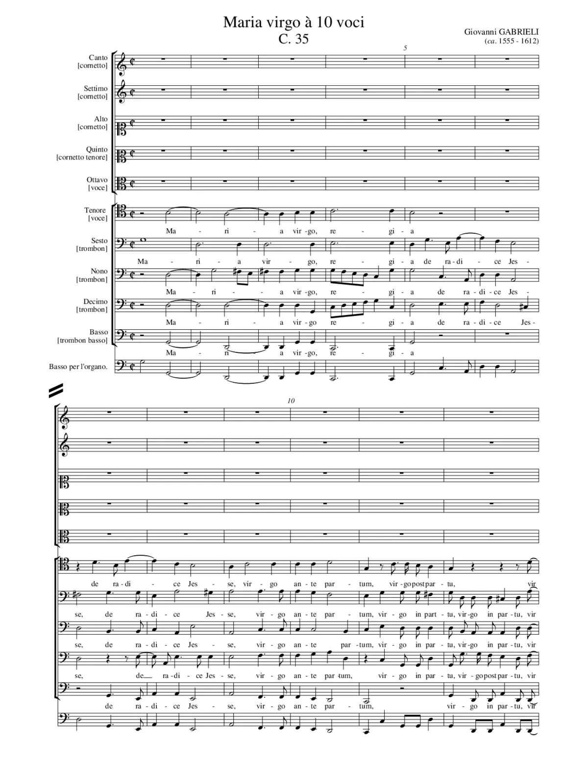 Maria virgo, C. 35 - Page 1