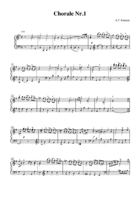 3 Chorale fuers Clavier gesetzet