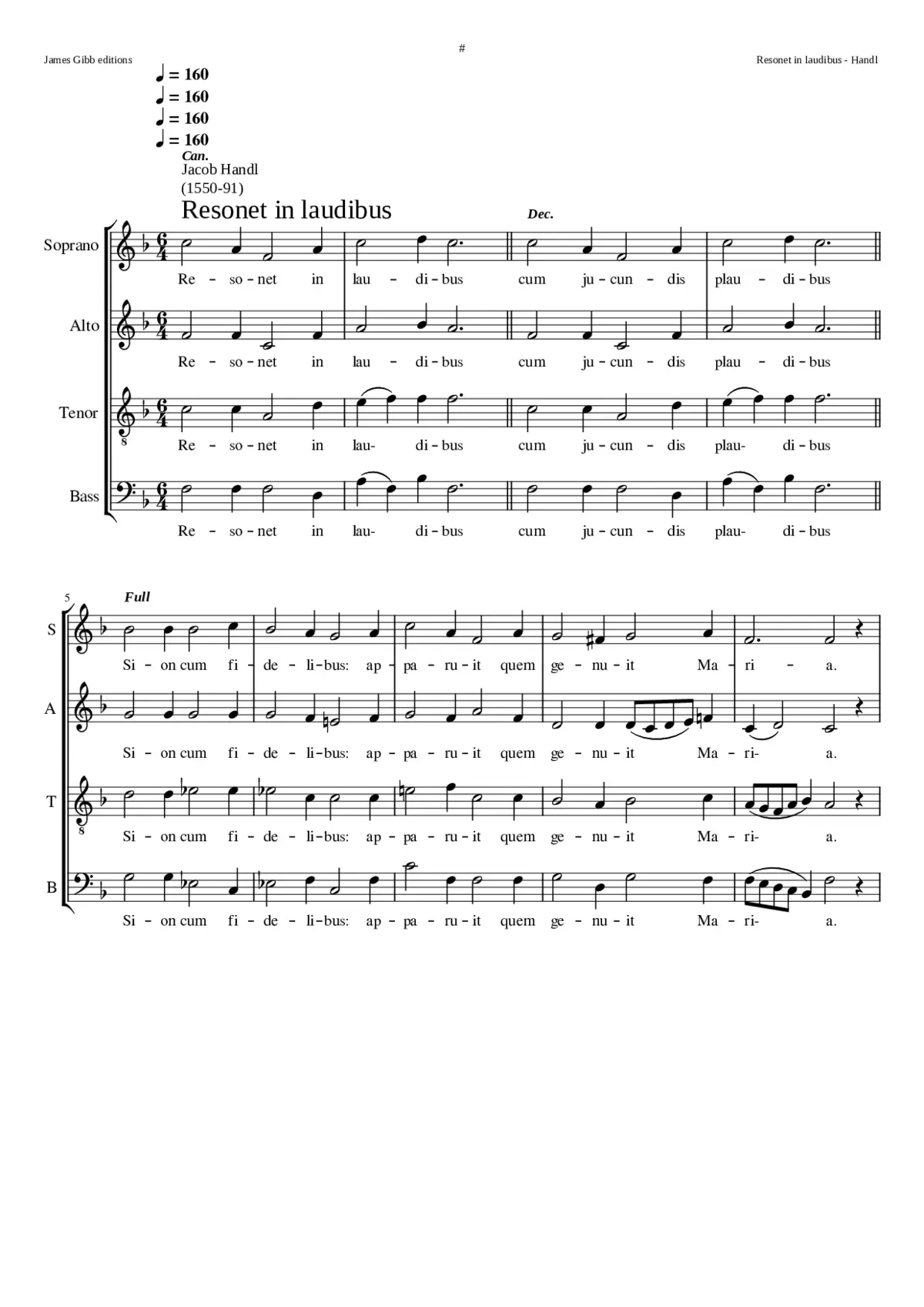 Resonet in laudibus - Page 1