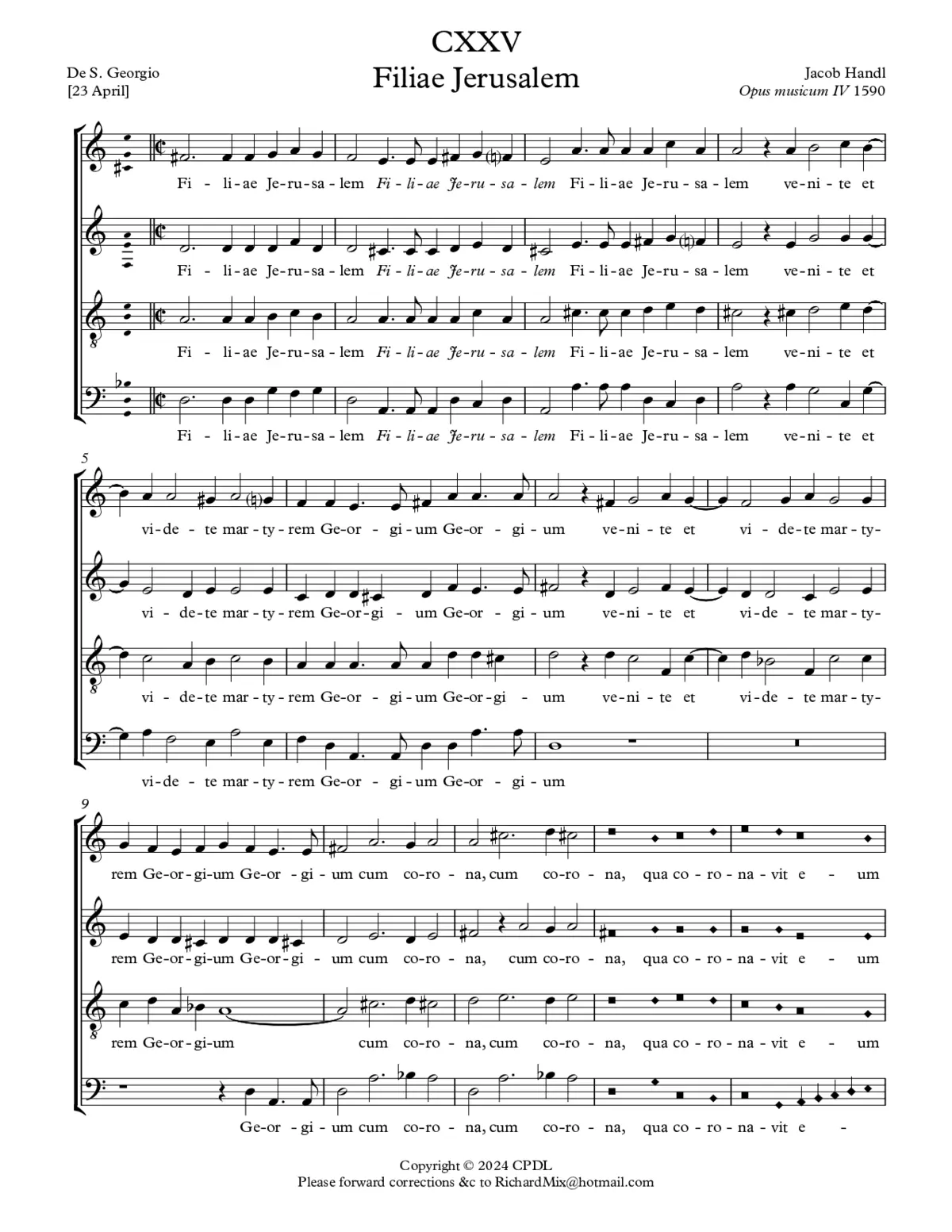 Filiae Jerusalem a 4 - Page 1