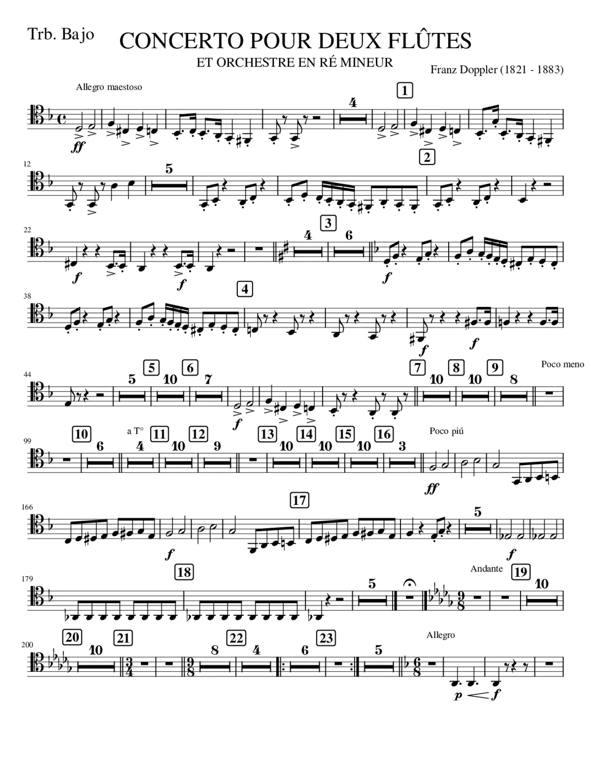TRBB. CONCERTO 2 FLUTES - Page 1