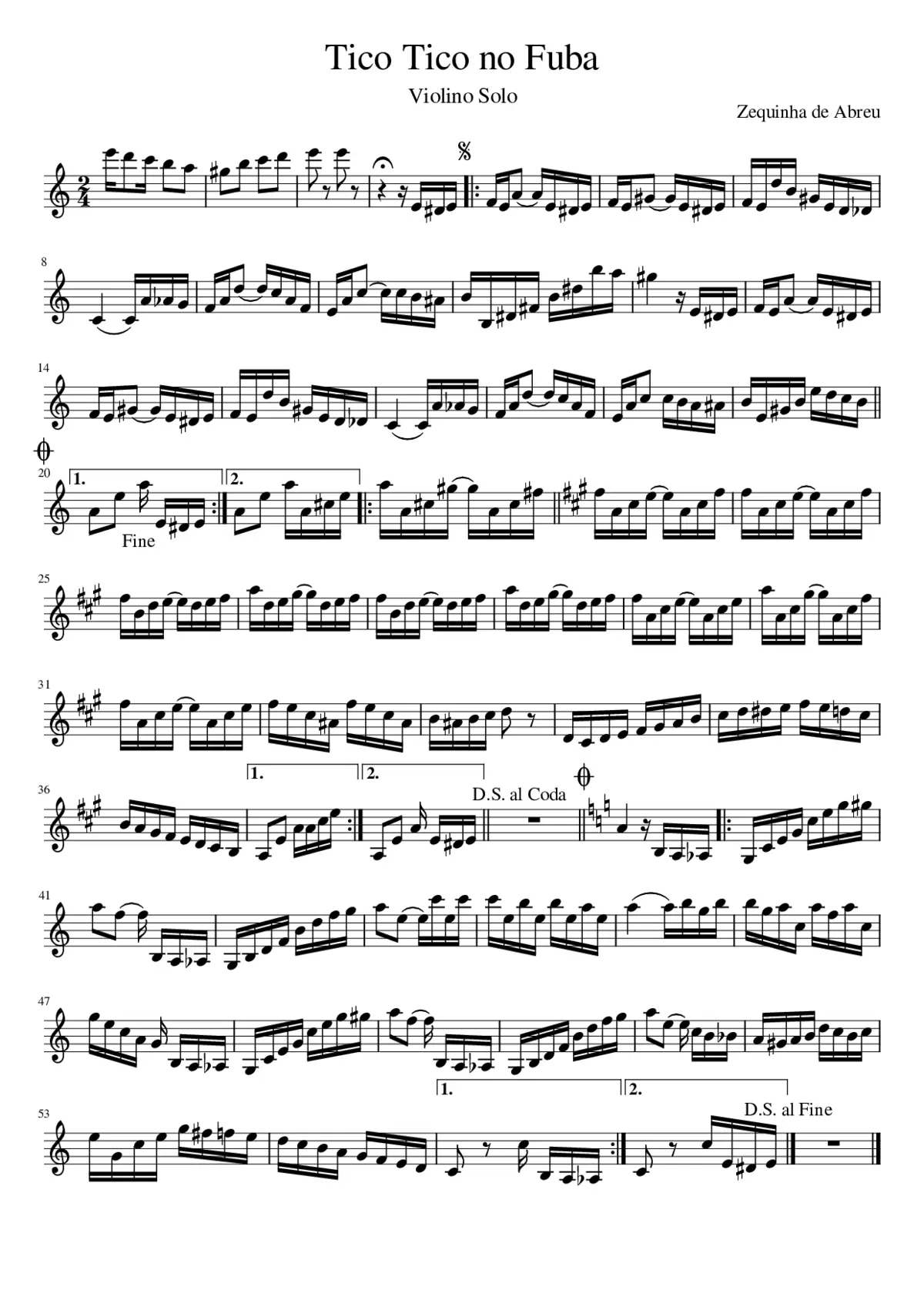 Tico-Tico no Fubá - Page 1