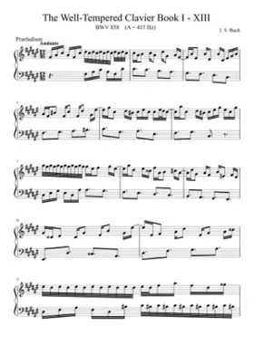 Prelude and Fugue in F-sharp major BWV 858