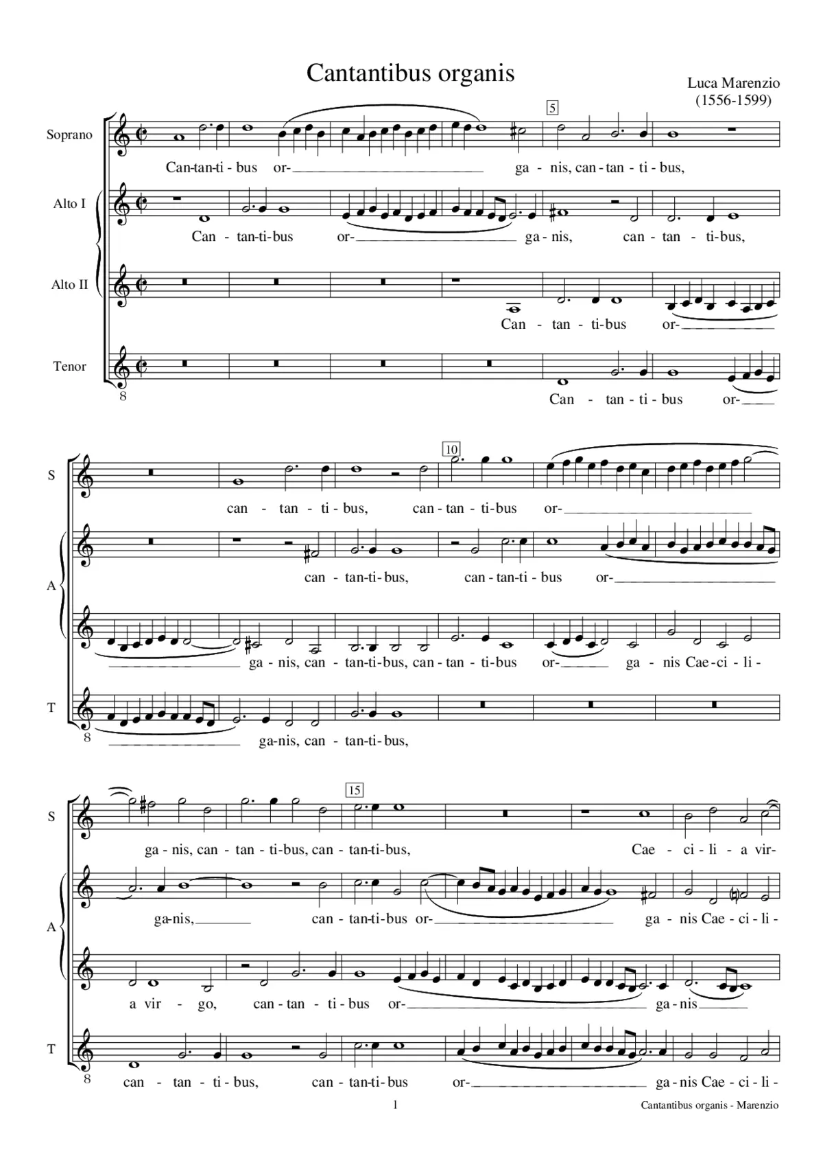 Cantantibus organis - Page 1