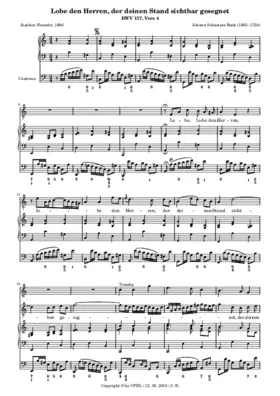 Lobe den Herren, den mächtigen König der Ehren, BWV 137