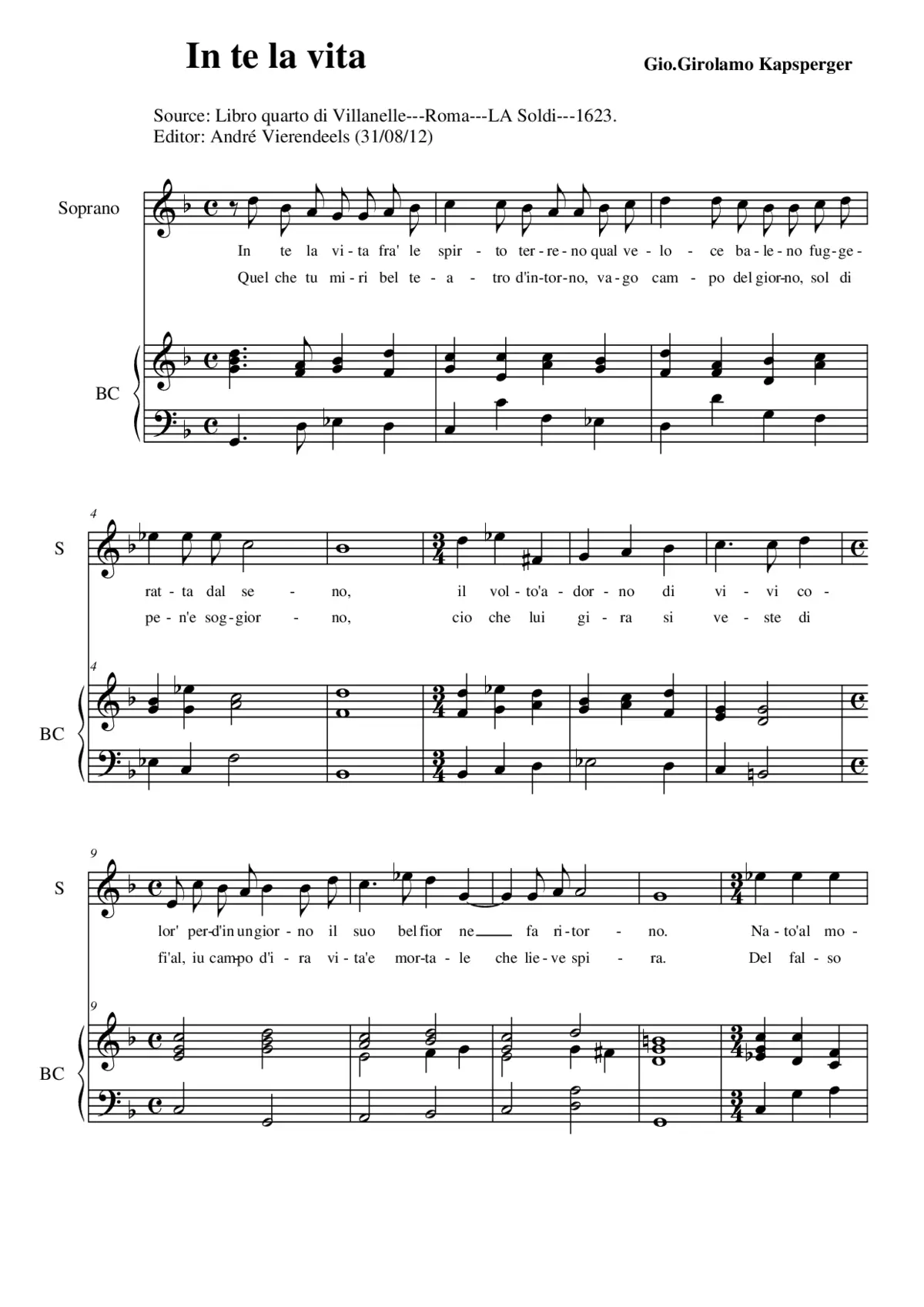 In te la vita - Page 1