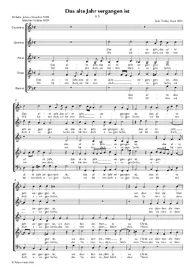 Das alte Jahr vergangen ist