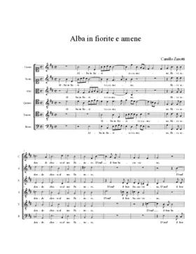 Alba in fiorite e amene