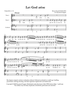 Let God arise, Z 23