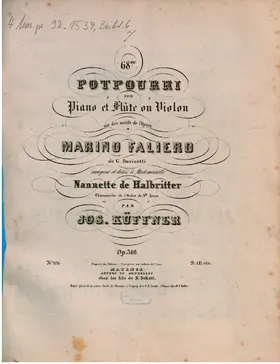 Potpourri for Flute or Violin and Piano No.68