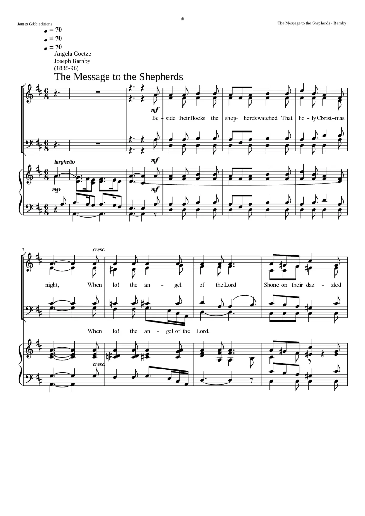 The message to the shepherds - Page 1