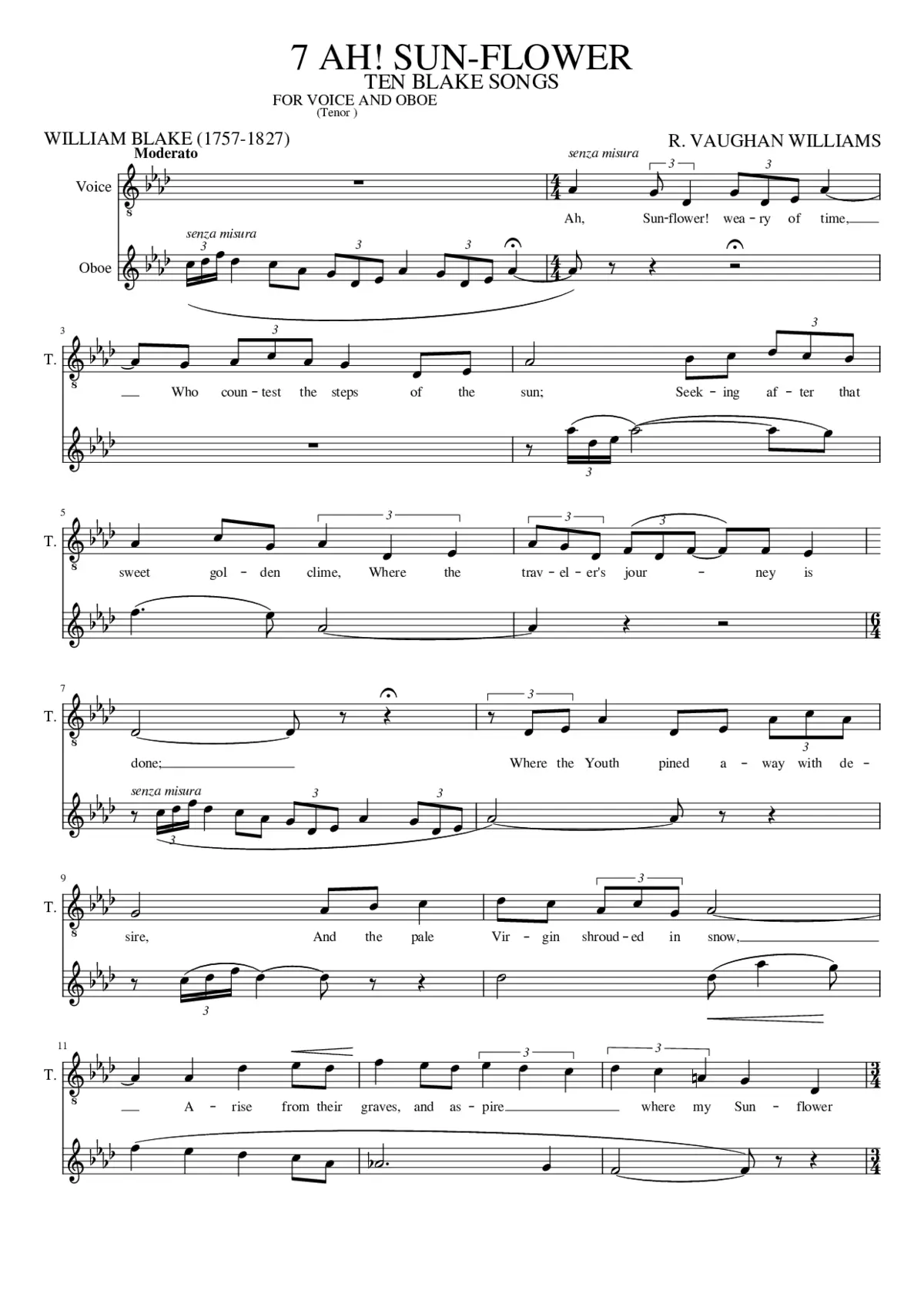 Ten Blake Songs - Page 1