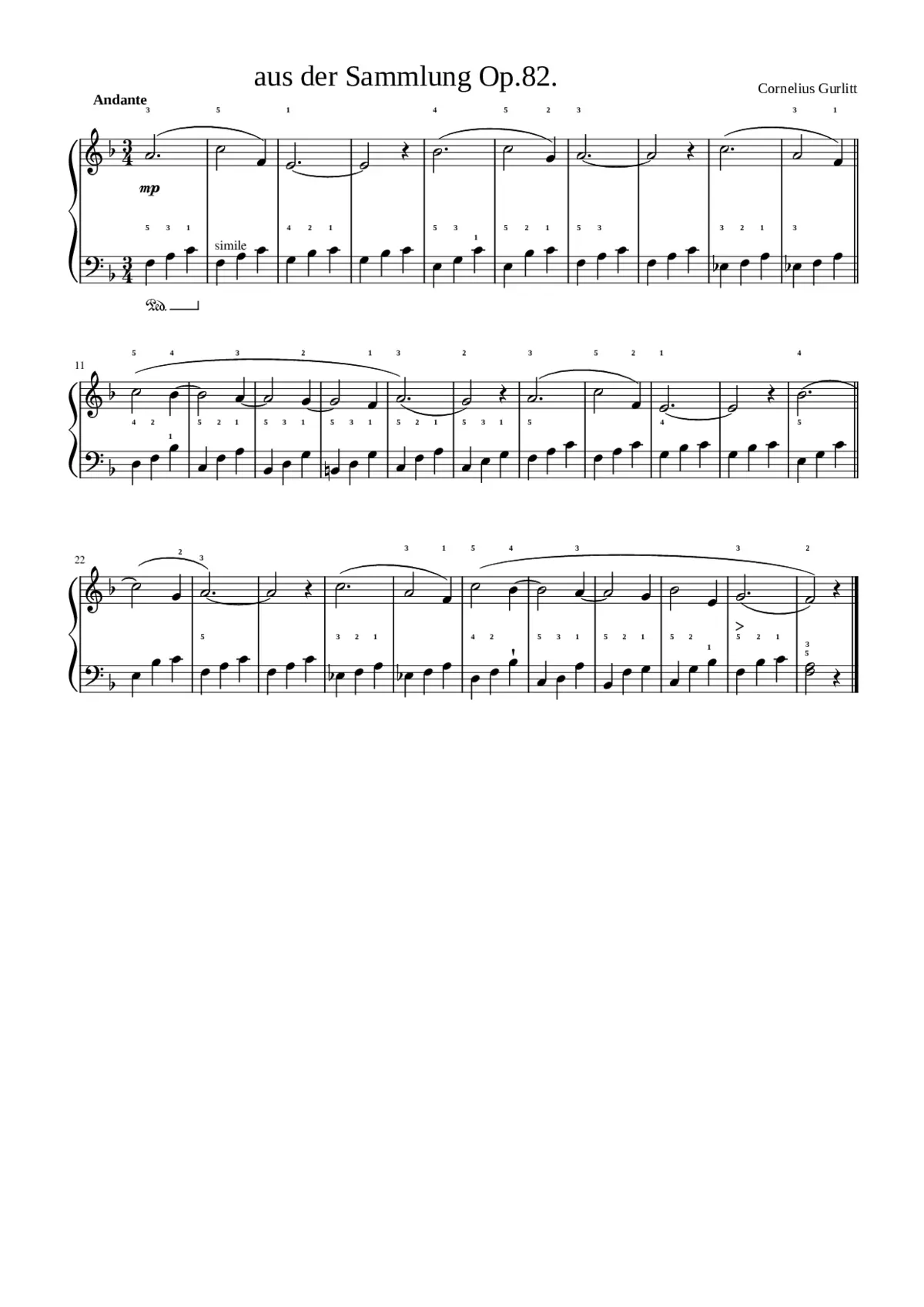 aus der Sammlung Op.82. - Page 1
