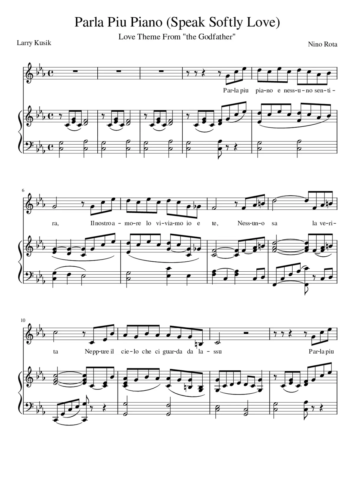 speak softly love - Page 1