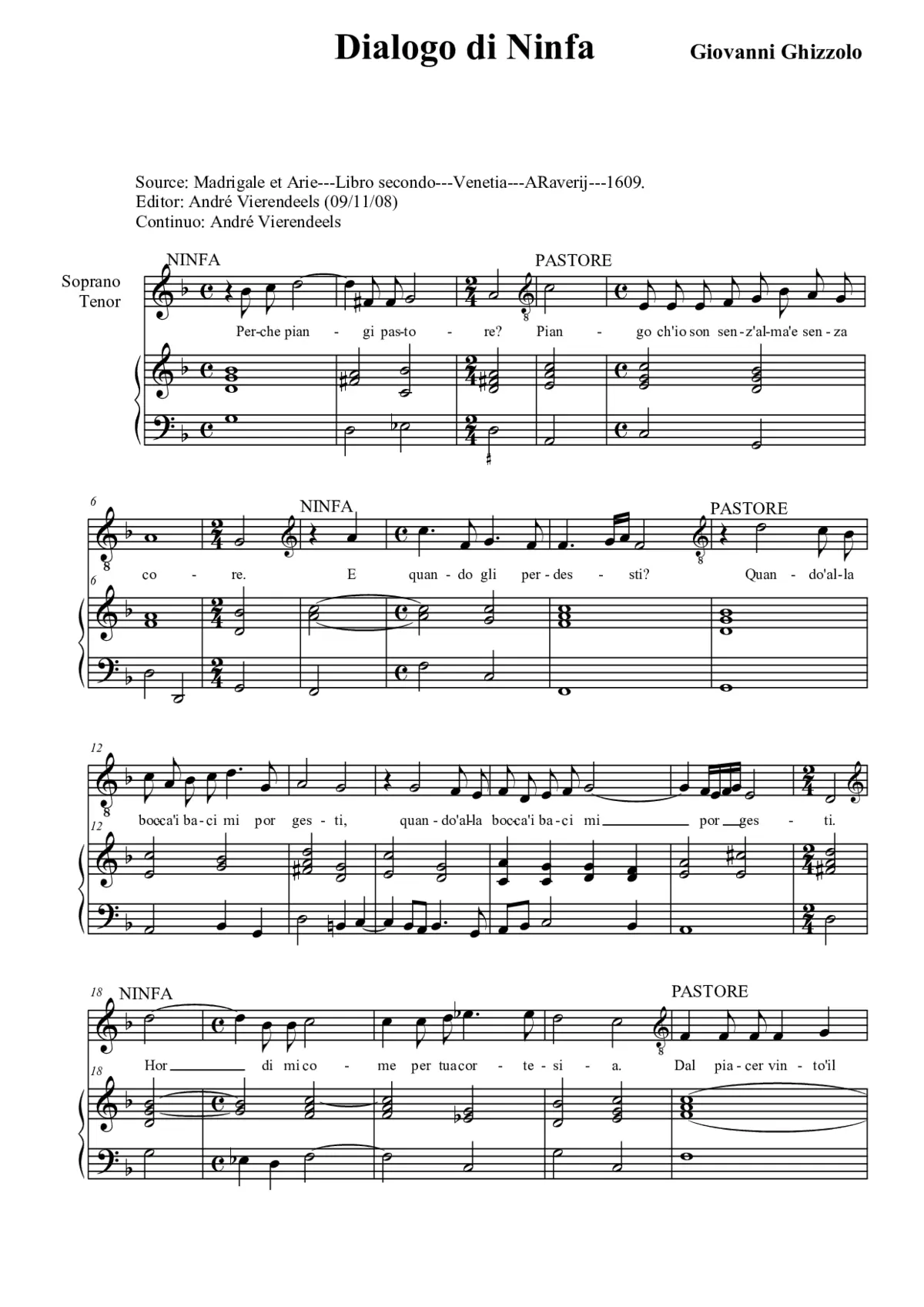 Dialogo di ninfa - Page 1