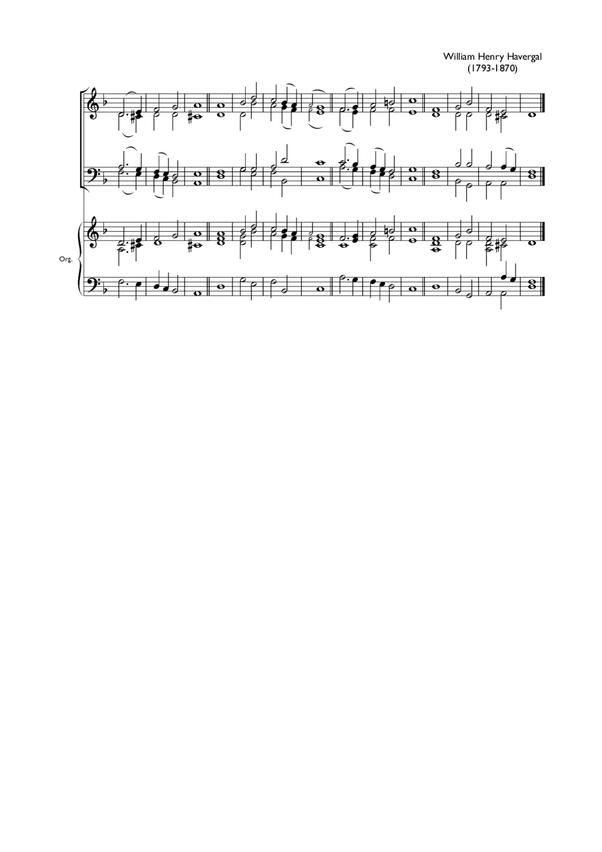 Double chant in D minor II - Page 1