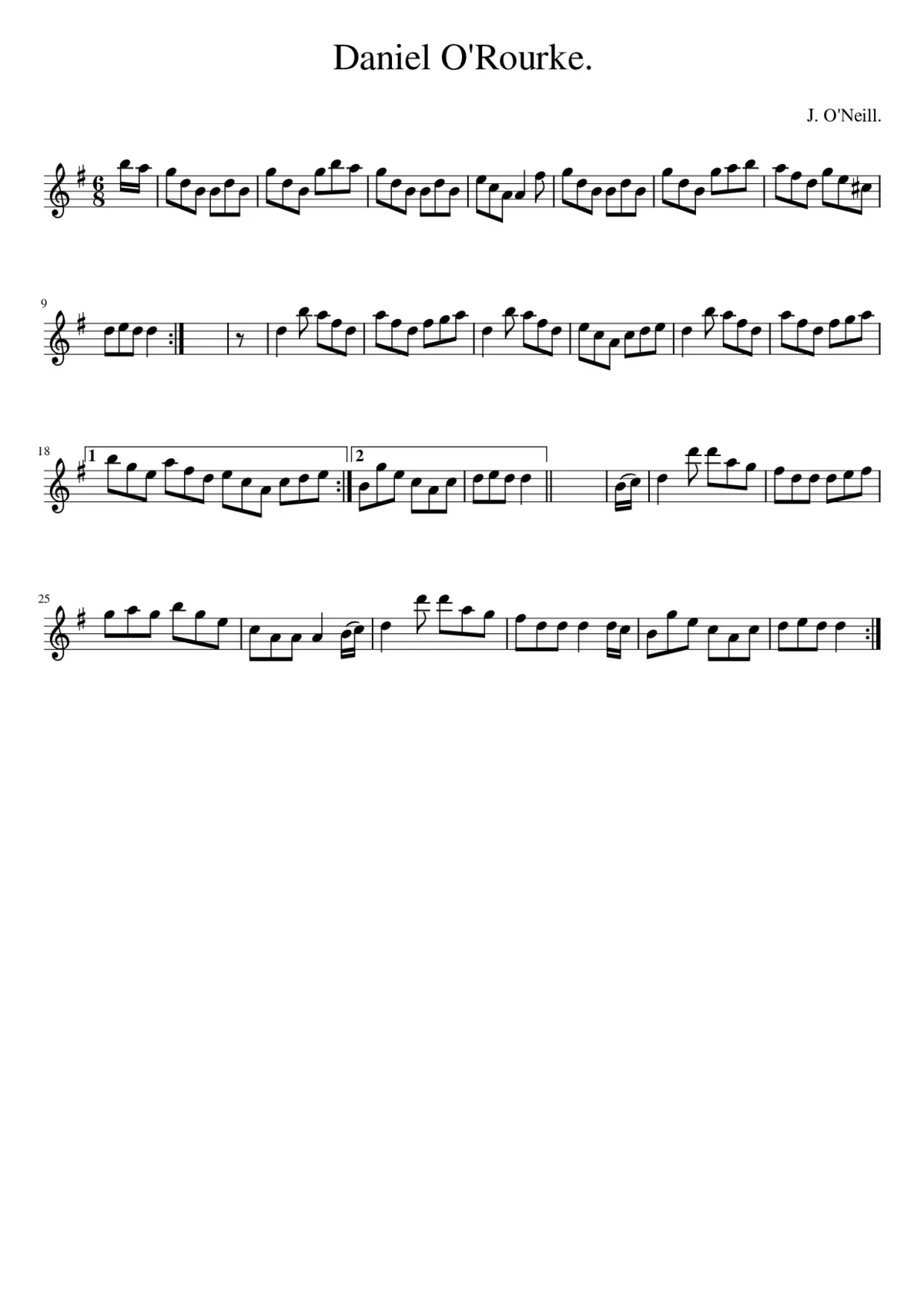 Daniel O'Rourke - Page 1