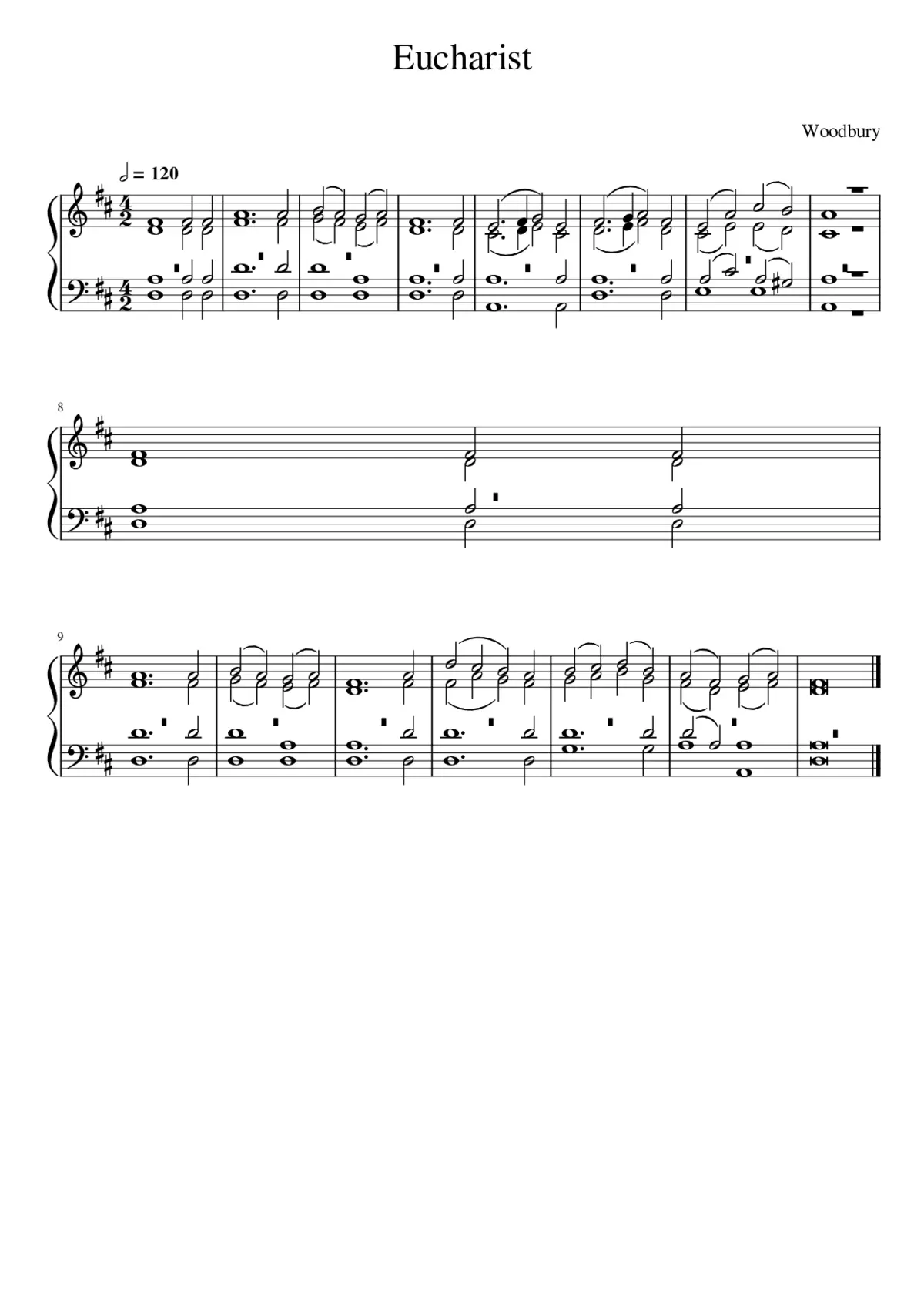 EUCHARIST (Woodbury) - Page 1