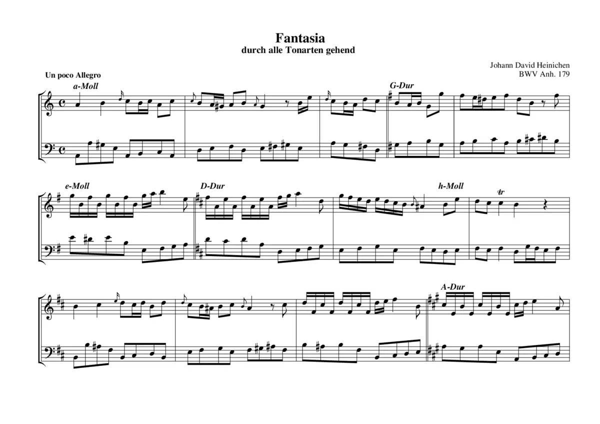 Fantasia durch alle Tonarten gehend - Page 1