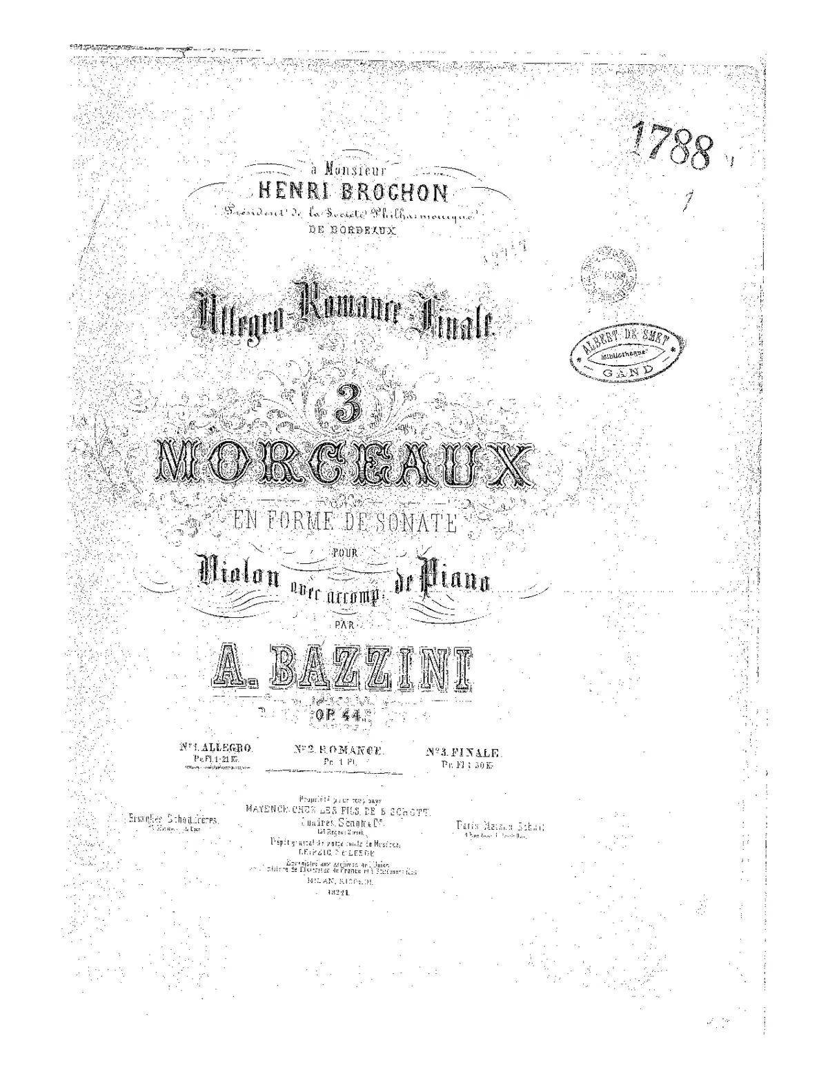 3 Morceaux en Forme de Sonate - Page 1