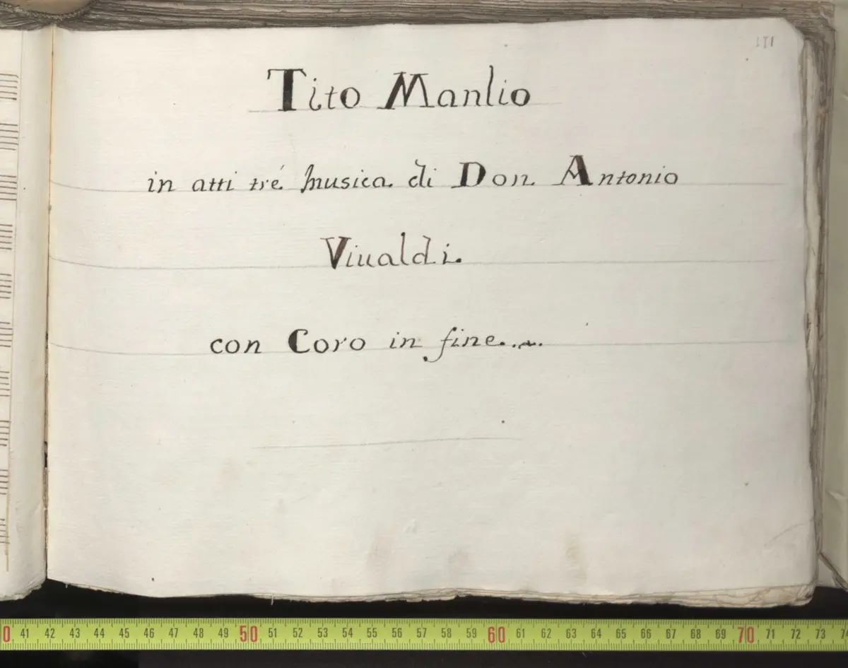 Tito Manlio - Page 1