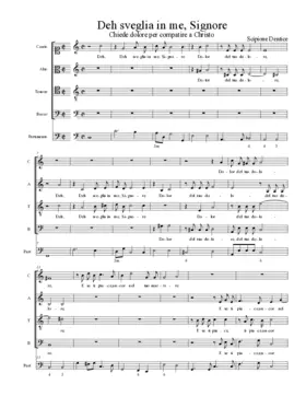 Deh sveglia in me, Signore