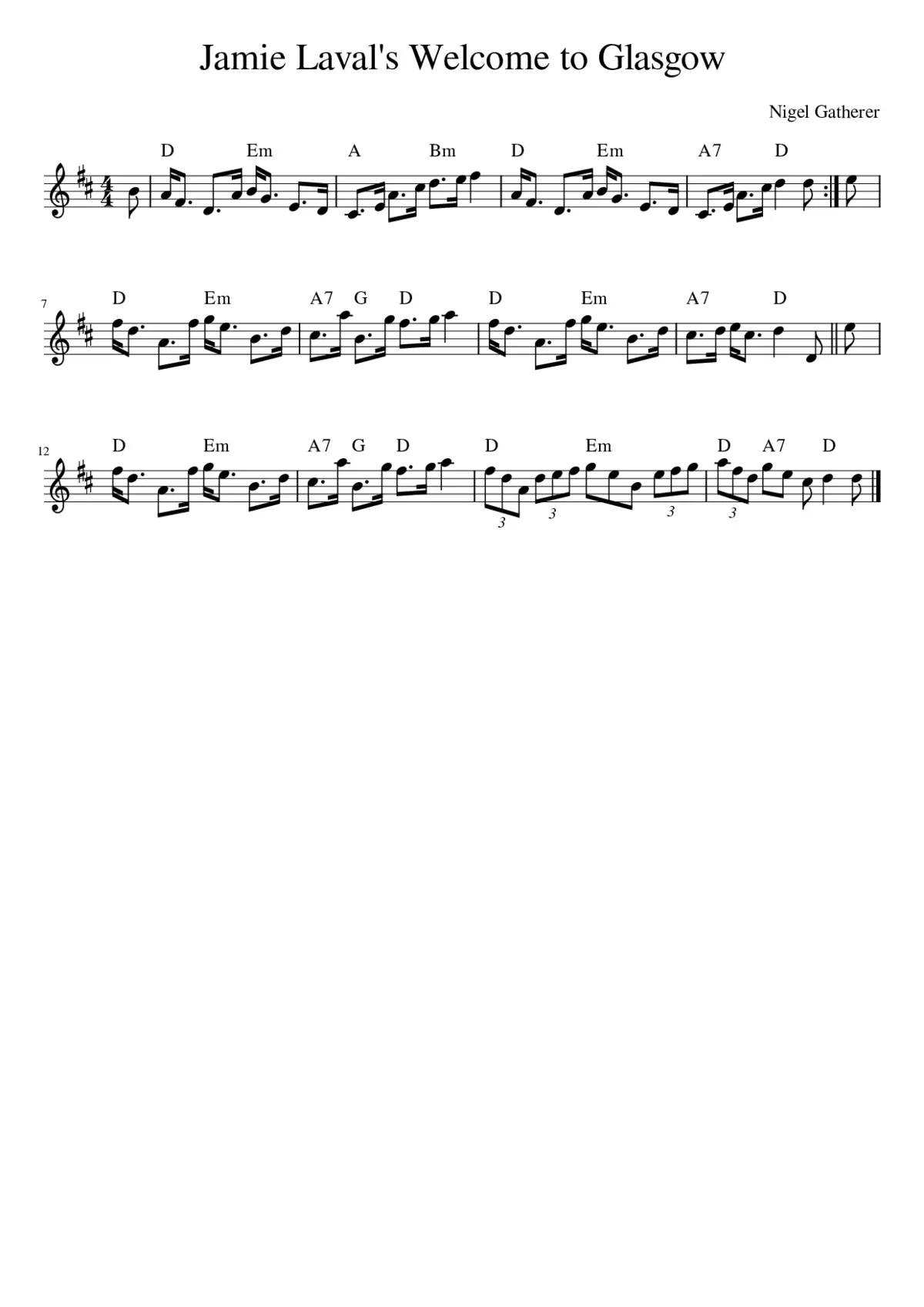 Jamie Laval's Welcome to Glasgow - Page 1