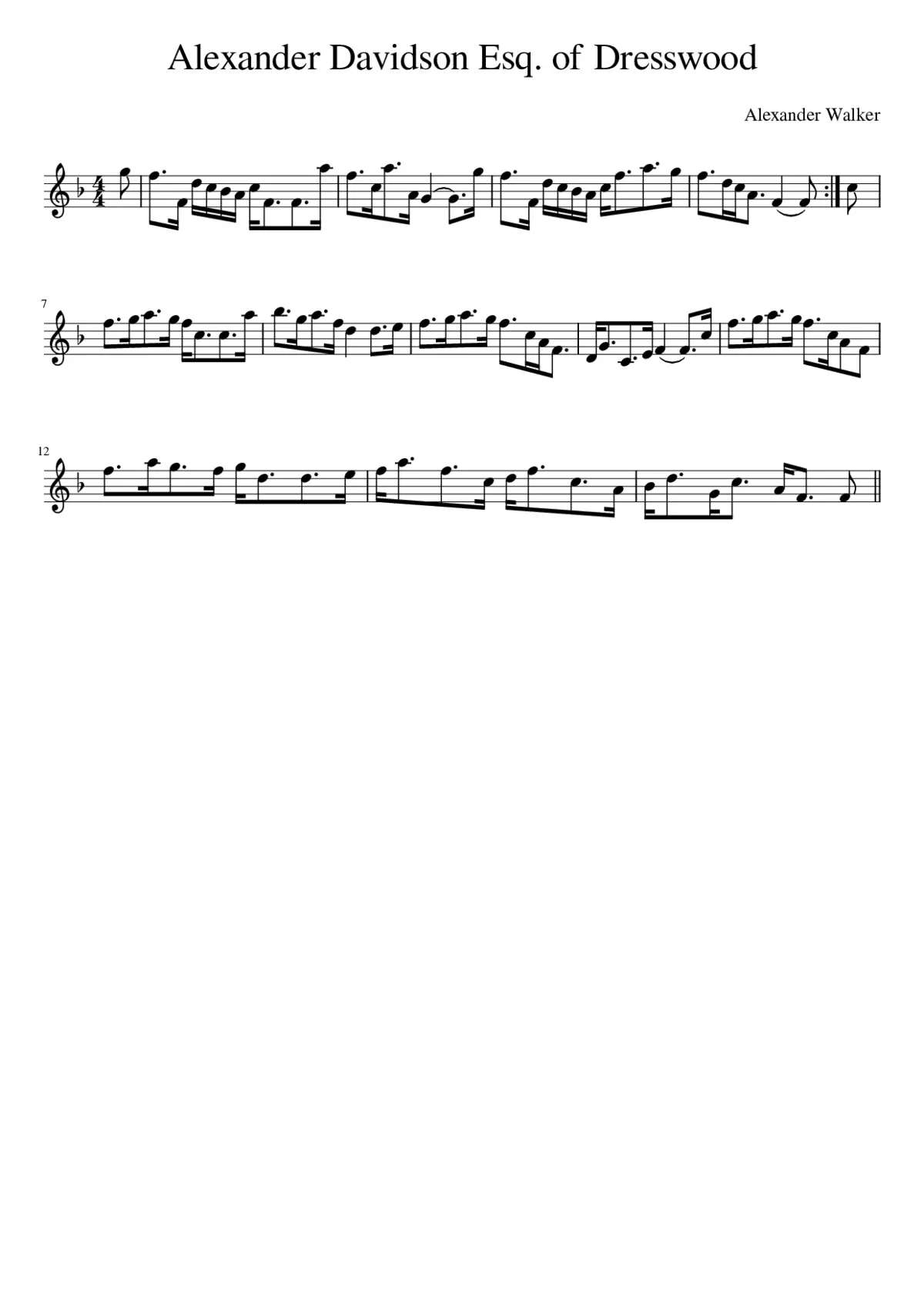 Alexander Davidson Esq. of Dresswood - Page 1