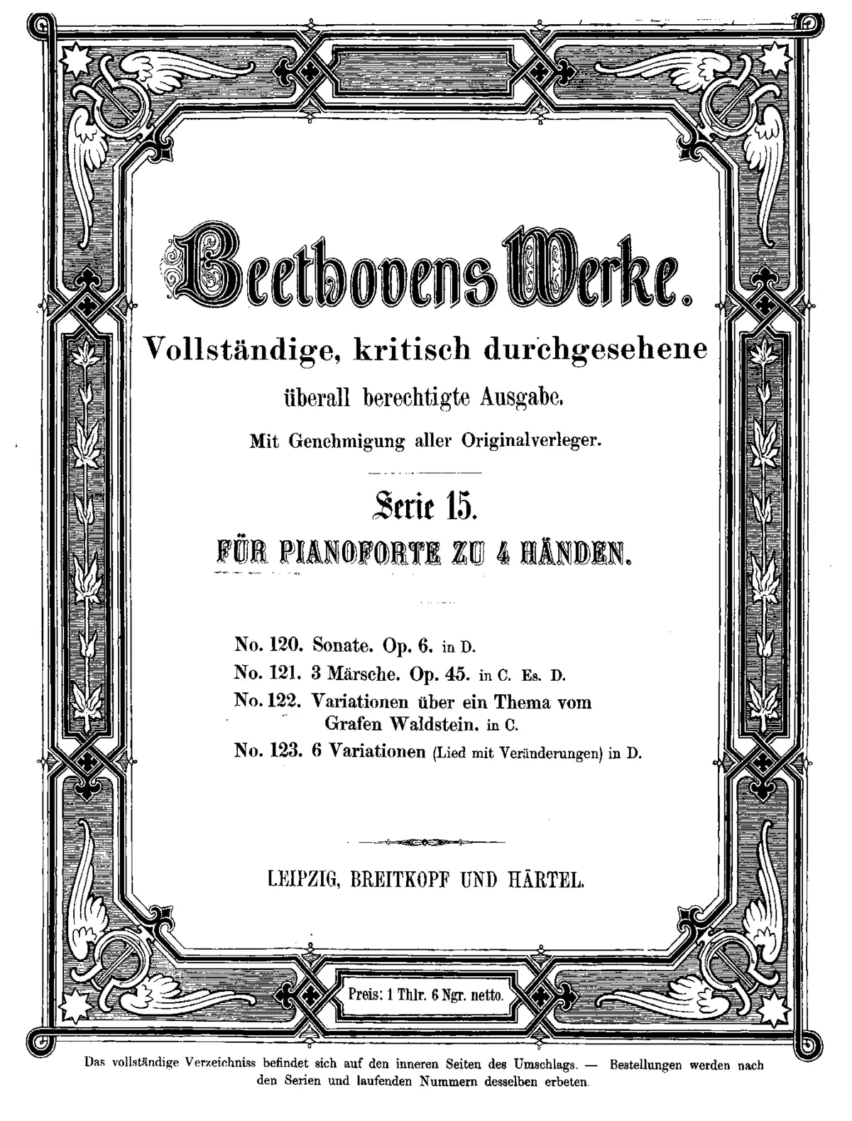 Sonata for Piano 4 Hands in D Major - Page 1