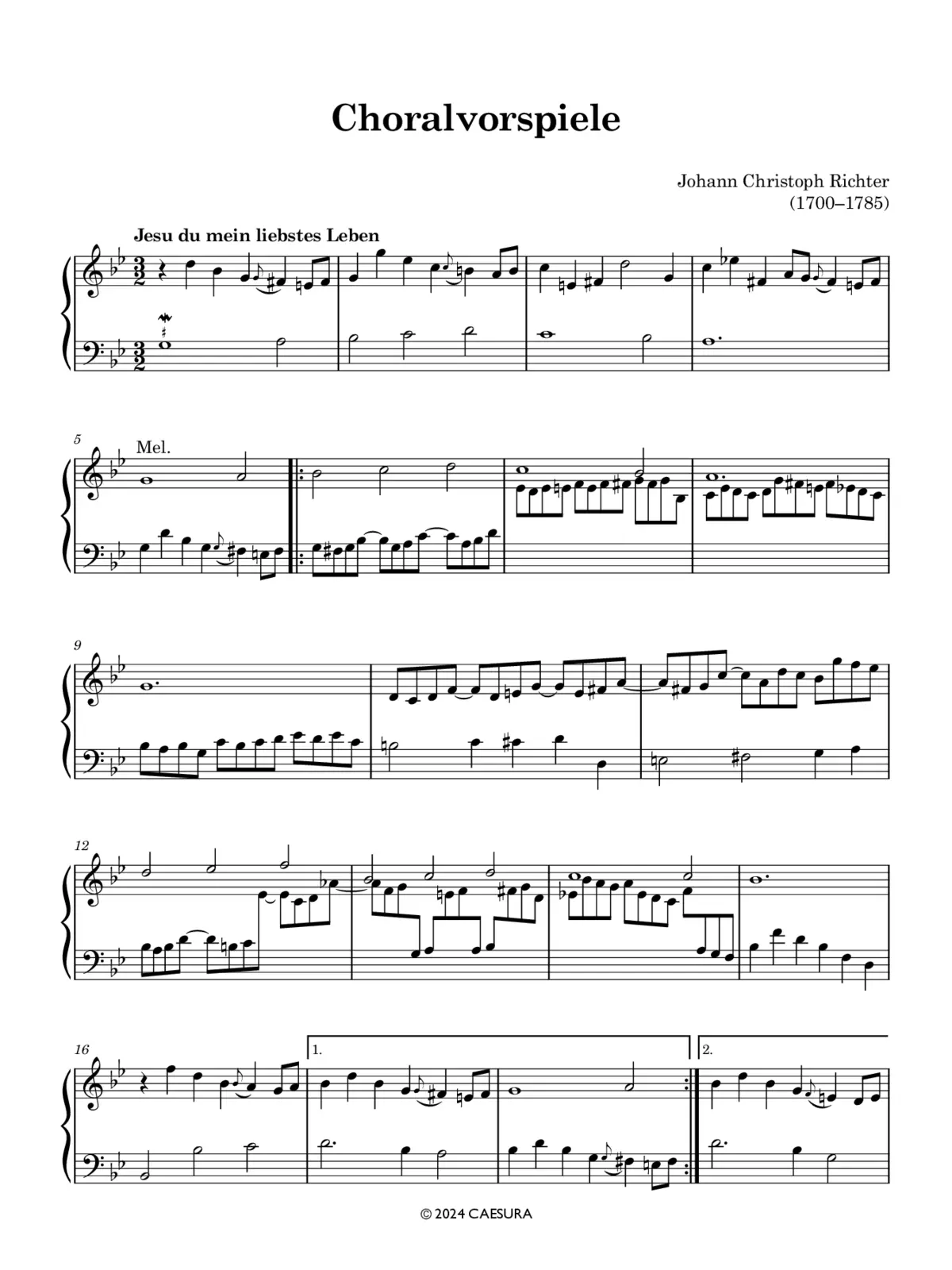 2 Choralvorspiele - Page 1