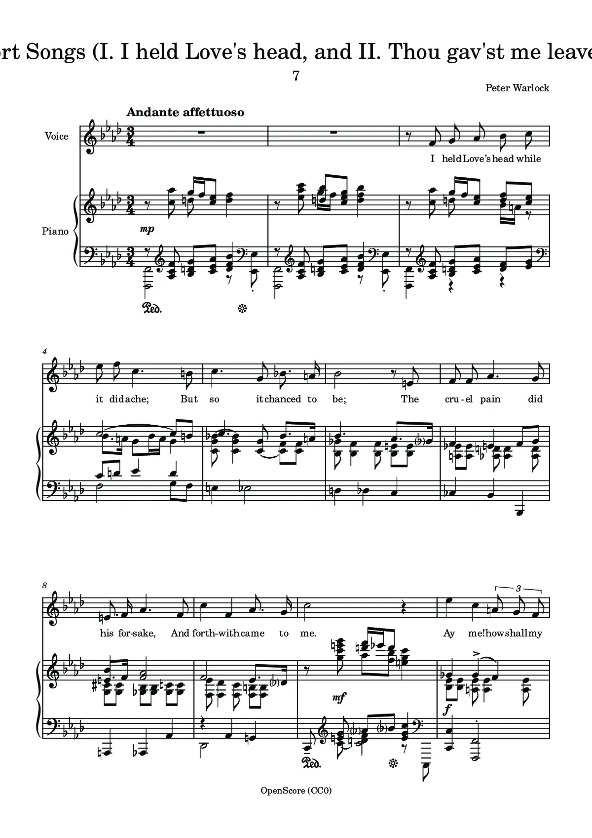 Two Short Songs - Page 1