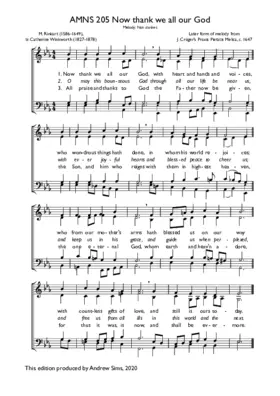 Now thank we all our God