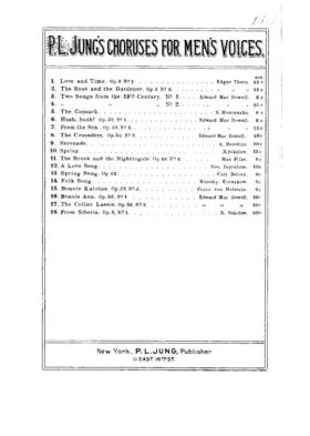 2 Choruses for Male Voices