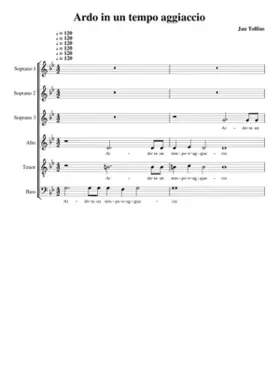 Ardo in un tempo e aggiaccio