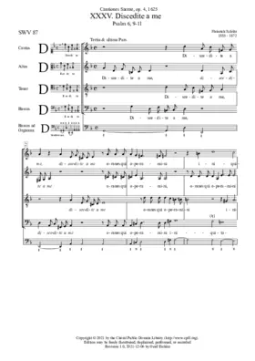 Discedite a me omnes qui operamini, SWV 87