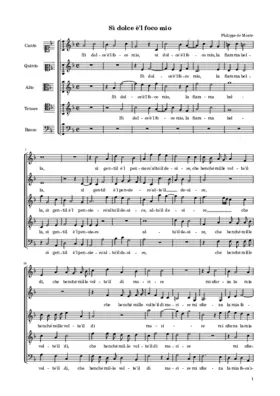 Sì dolce è'l foco mio