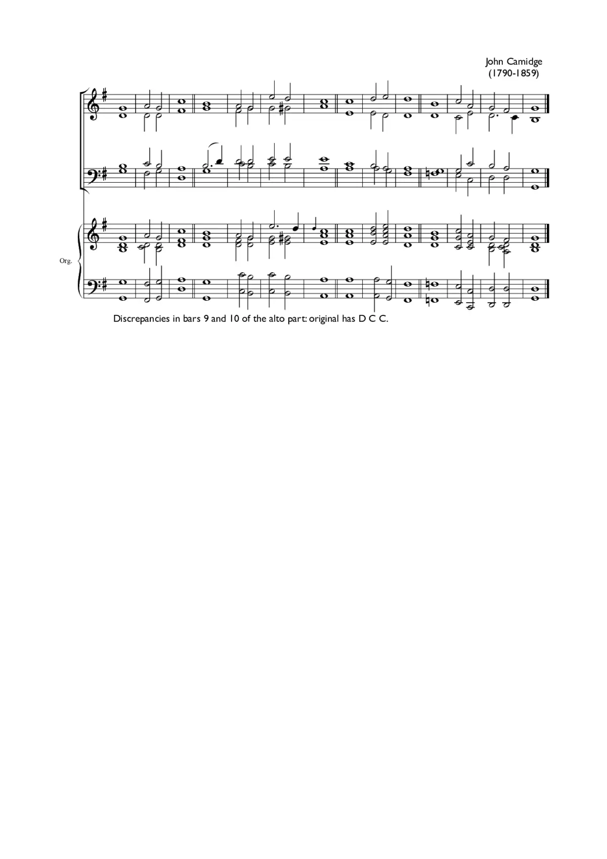Double chant in G major II - Page 1